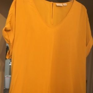 Liz Claiborne shirt sleeve tunic type blouse